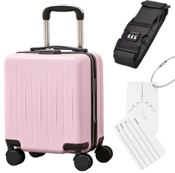 adel handbagage koffer 40x30x20 roze