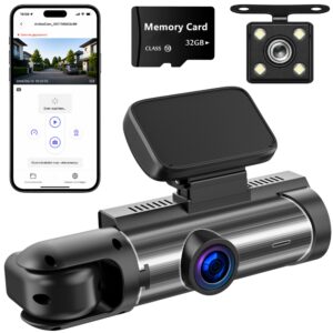 ADEL Dashcam voor Auto met 3 Camera’s - 1080P Full HD & WiFi