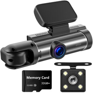 ADEL Dashcam voor Auto met 3 Camera’s - 1080P Full HD & WiFi