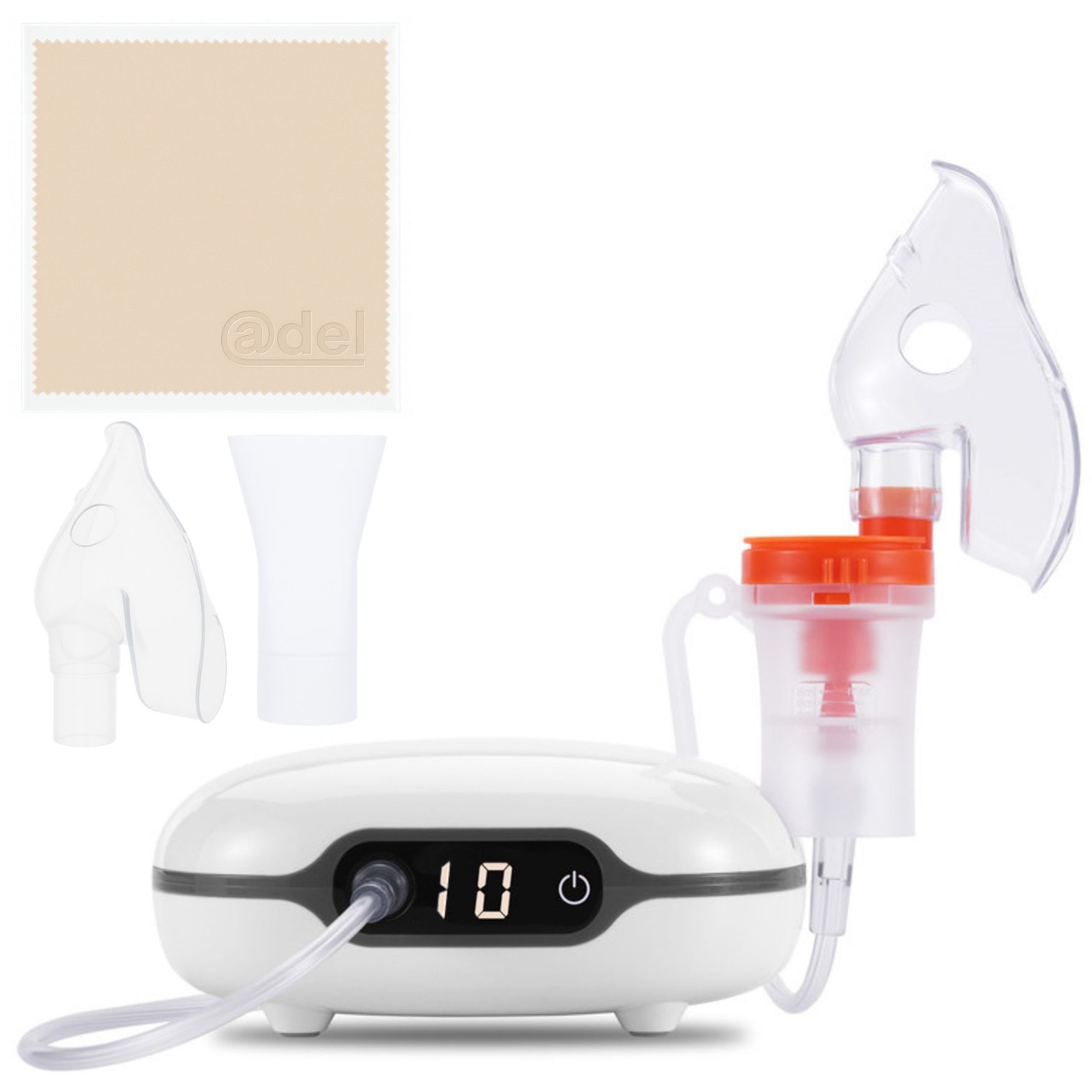 ADEL Inhalator (Vernevelaar / Aerosoltoestel) met Digitaal Display - Volwassenen