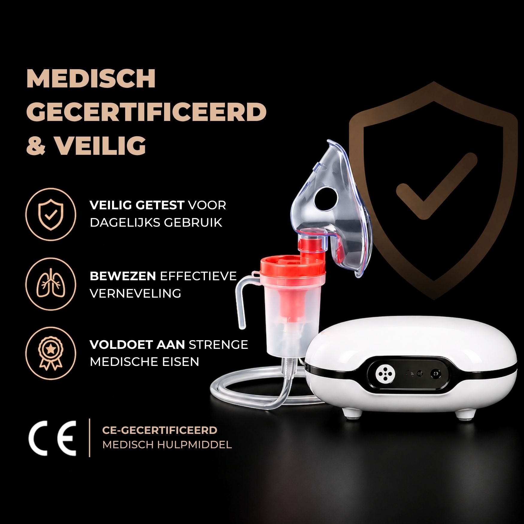 ADEL Inhalator (Vernevelaar / Aerosoltoestel) met Digitaal Display - Volwassenen - Afbeelding 9