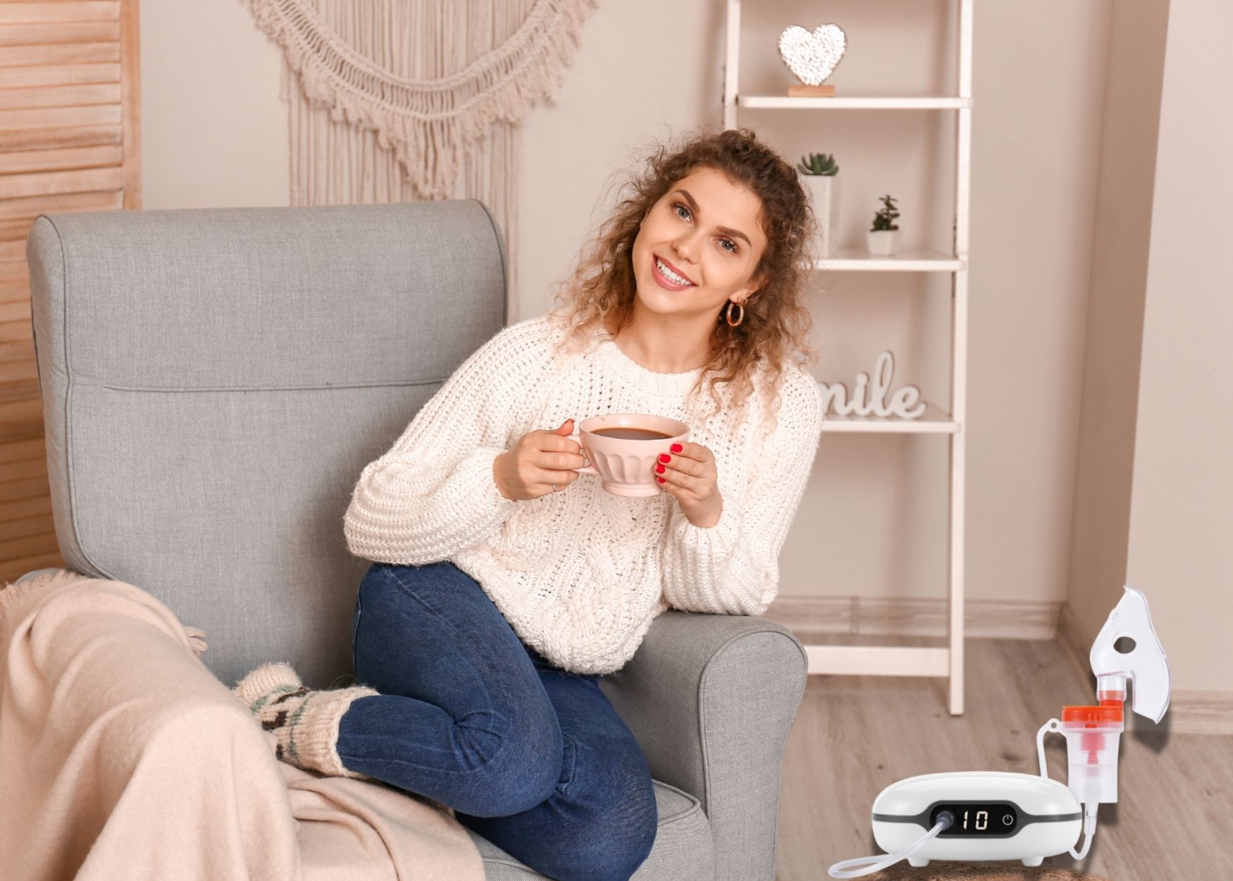 ADEL Inhalator (Vernevelaar / Aerosoltoestel) met Digitaal Display - Volwassenen - Afbeelding 10