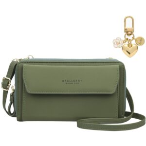 ADEL Crossbody Telefoontasje Dames Incl. Goud Hangertje - Groen
