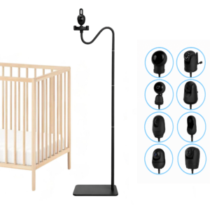 ADEL Babyfoonhouder met Voetstandaard - Zwart